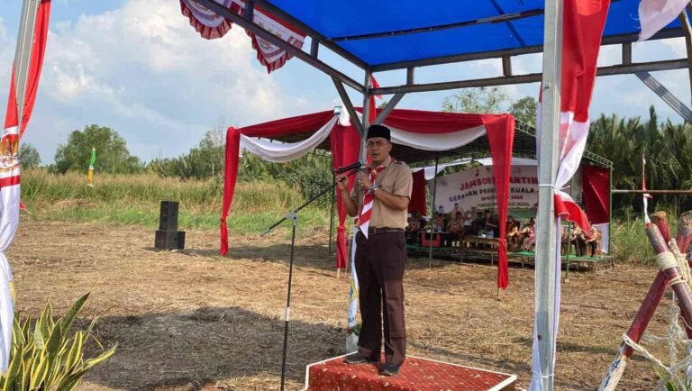 Jambore Ranting Gerakan Pramuka Kuala Jambi Resmi Dibuka