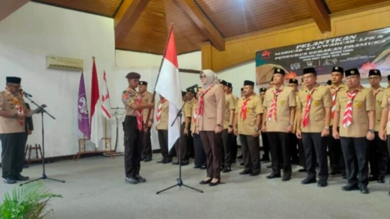 Pengurus Mabicab, Kwarcab, dan LPK Gerakan Pramuka Tanjabtim Resmi Dilantik